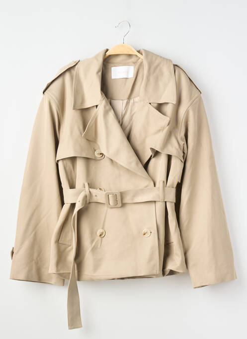 Trench finition intérieure doublée sans capuche beige MESHKI femme