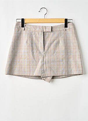 Jupe short taille à pinces beige MISS SELFRIDGE femme