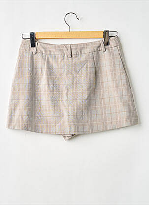 Jupe short taille à pinces beige MISS SELFRIDGE femme