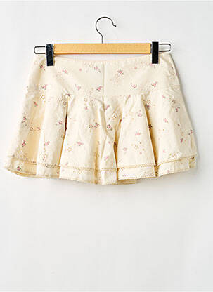 Mini-jupe doublure beige ZARA femme