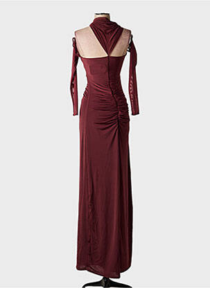 Robe longue manches longues manches longues rouge MESHKI femme