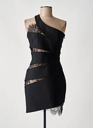 Robe courte sans manche sans manche noir INNOVARE DENIM femme