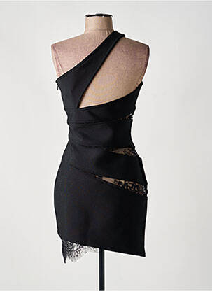 Robe courte sans manche sans manche noir INNOVARE DENIM femme