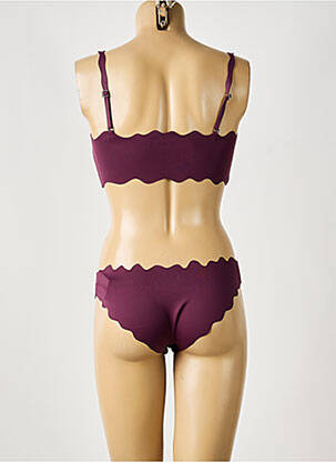 Ensemble lingerie culotte violet THEIKILA femme