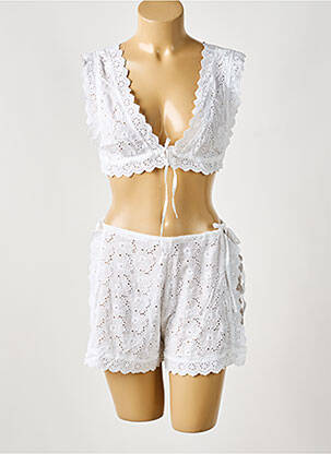 Ensemble short coupe cintrée blanc ASOS femme