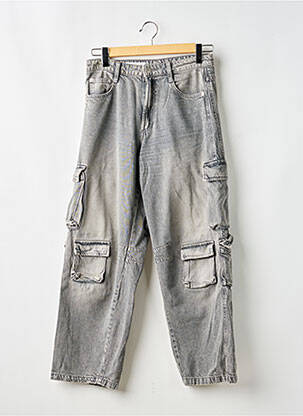 Jeans coupe droite stretch taille normale gris ZARA femme