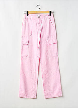 Jeans coupe droite stretch taille normale rose ZARA femme