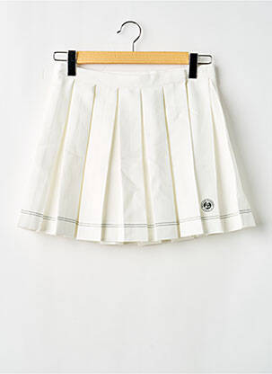 Jupe courte taille normale blanc LACOSTE femme