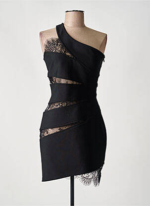 Robe courte sans manche sans manche noir INNOVARE DENIM femme