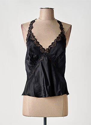 Top stretch fines bretelles noir REFORMATION femme