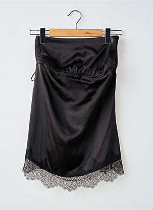 Top col carré sans manche noir ZARA femme