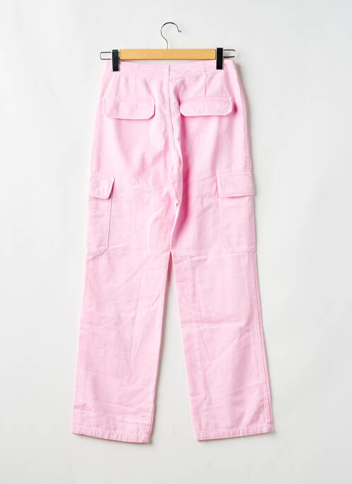 Jeans coupe droite stretch taille normale rose ZARA femme