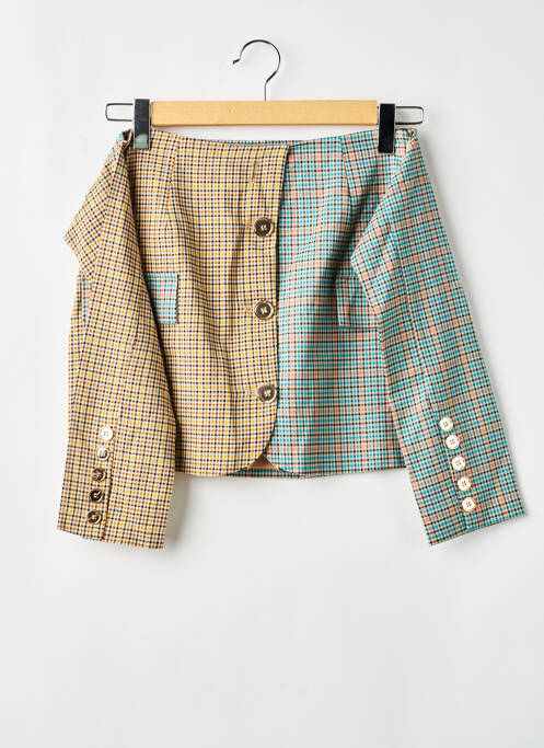 Jupe courte coupe droite bleu HER OWN femme