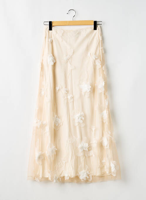 Jupe longue taille haute beige REFORMATION femme