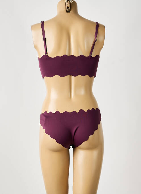 Ensemble lingerie culotte violet THEIKILA femme