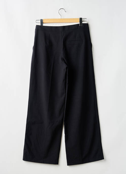 Pantalon large fermeture zip latéral taille haute noir ZARA femme