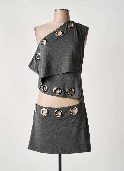 Robe courte sans manche sans manche gris JADED LONDON femme