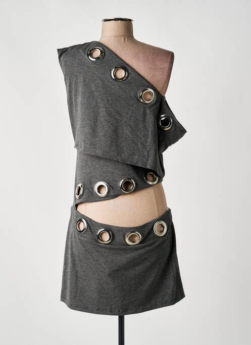 Robe courte sans manche sans manche gris JADED LONDON femme