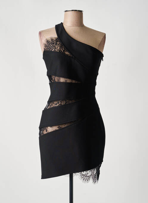 Robe courte sans manche sans manche noir INNOVARE DENIM femme