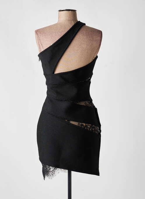 Robe courte sans manche sans manche noir INNOVARE DENIM femme