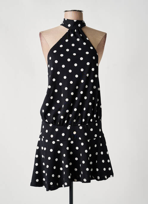 Robe courte coupe évasée fines bretelles noir JADED LONDON femme