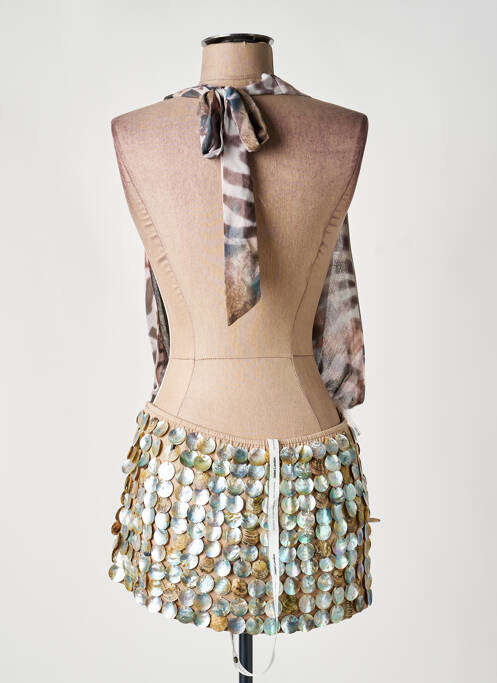 Top coupe cintrée fines bretelles marron JADED LONDON femme