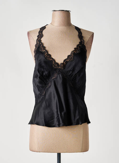 Top stretch fines bretelles noir REFORMATION femme