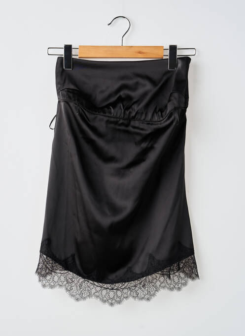 Top col carré sans manche noir ZARA femme