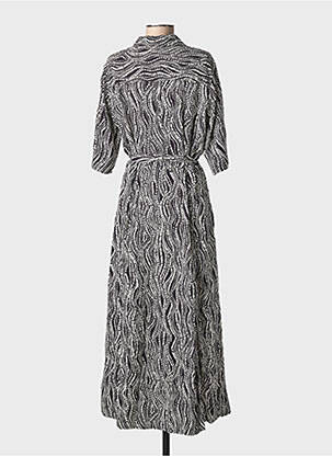 Robe longue manches longues manches longues noir CREAM femme
