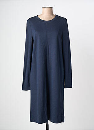Robe mi-longue manches longues manches longues bleu CECIL femme