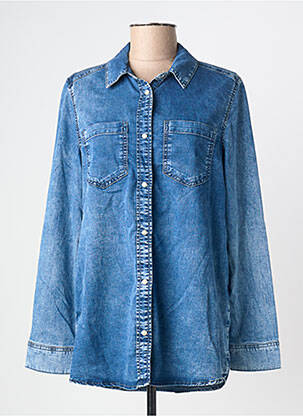 Chemisier coupe droite manches longues bleu STREET ONE femme