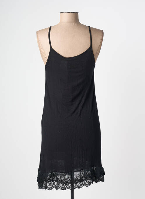 Robe mi-longue coupe fluide fines bretelles noir AMELIE & AMELIE femme