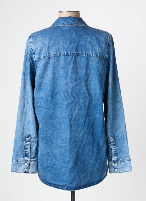 Chemisier coupe droite manches longues bleu STREET ONE femme