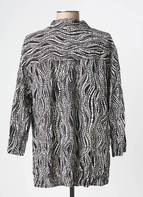 Chemisier imprimé fantaisie manches longues noir CREAM femme