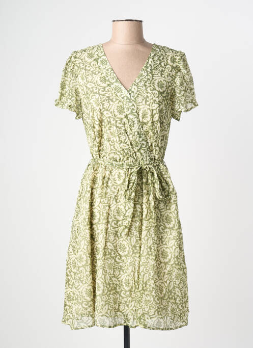 Robe mi-longue vert C'EST BEAU LA VIE femme