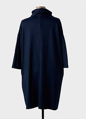 Robe mi-longue manches longues manches longues bleu STREET ONE femme