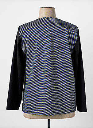 Top stretch manches longues bleu GUY DUBOUIS femme