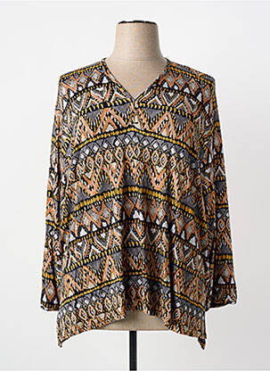 Top tissage jersey manches longues noir KAKIE femme