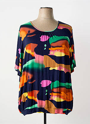 T-shirt bleu GUY DUBOUIS femme