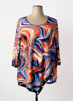 Tunique manches longues bleu CHALOU femme