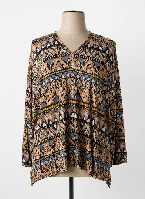 Top tissage jersey manches longues noir KAKIE femme
