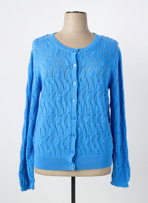 Gilet manches longues bleu C'EST BEAU LA VIE femme