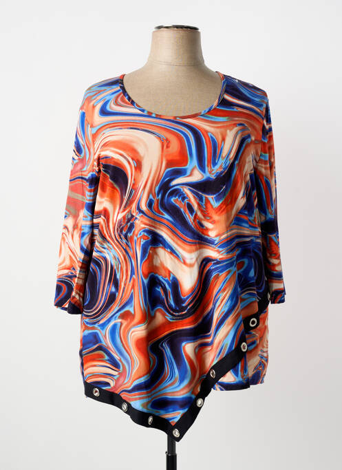 Tunique manches longues bleu CHALOU femme