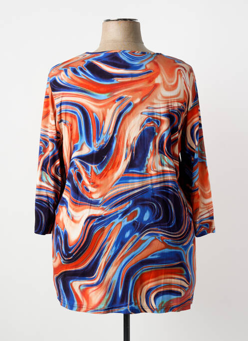 Tunique manches longues bleu CHALOU femme