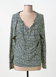 Blouse imprimé fantaisie manches longues vert STREET ONE femme