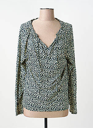 Blouse imprimé fantaisie manches longues vert STREET ONE femme