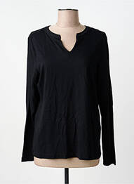 Top tissage jersey manches longues noir CECIL femme