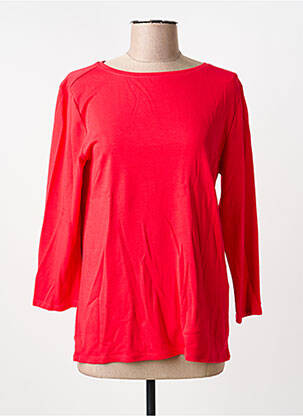 Top tissage jersey manches longues rouge CECIL femme