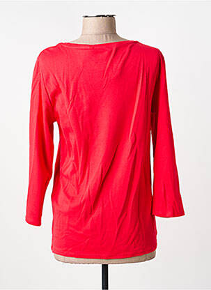 Top tissage jersey manches longues rouge CECIL femme