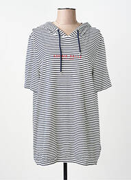 Tunique manches longues col rond bleu CECIL femme